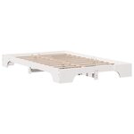 vidaXL Cadre de lit Blanc Bois massif 120 x 190 cm Durable Solide