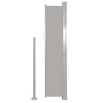 vidaXL Auvent latéral rétractable 160 x 500 cm Gris
