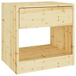 vidaXL Table de chevet 40x31x40 cm Bois de sapin massif