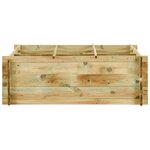 vidaXL Jardinière pour légumes Bois de pin imprégné 120x120x40 cm