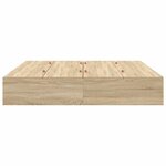 vidaXL Cadre de lit Chêne sonoma 200 x 200 x 31 5 cm Bois d'ingénierie