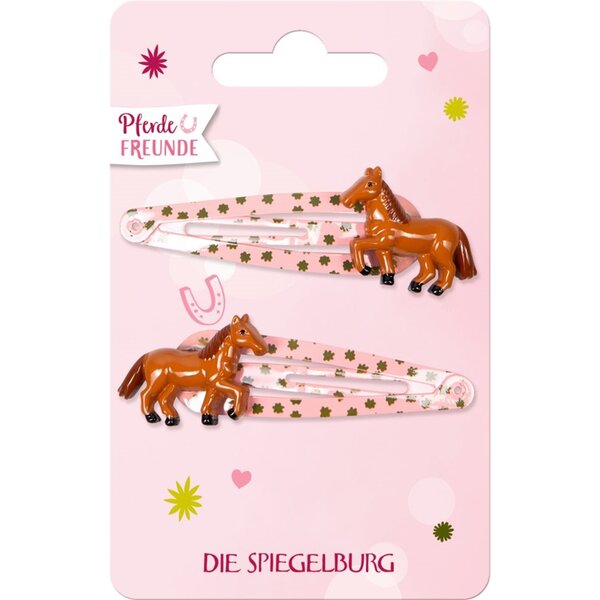 Coppenrath Verlag 17613 - Lot de 2 Barrettes à cheveux avec motif de cheval