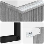 vidaXL Basin de lavage mural Sonoma gris 40 x 41 x 39 cm