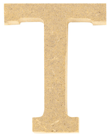 Lettre en bois MDF 5 x 1 2 cm Alphabet lettre T