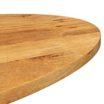 vidaXL Dessus de table 140x50x2 5 cm ovale bois massif de manguier