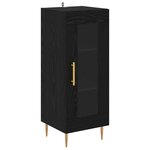 vidaXL Buffet Chêne noir 34 x 34 5 x 90 cm Bois d'ingénierie