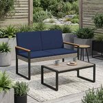 vidaXL Banc extérieur 2 -Seater 107 x 61 x 80 cm polyrotin
