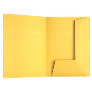 Sous-dossier kraft dossier suspendu 2 rabats esselte 23 x 31 cm - jaune - carton de 100