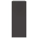 vidaXL Buffet haut noir 67x39x95 cm acier