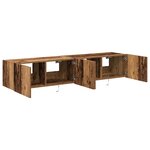 vidaXL Meuble TV mural Bois ancien 80 x 35 x 31 cm Bois d'ingénierie