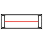 vidaXL Cadre de banc de travail Noir et rouge mat 140x50x79 cm Métal
