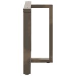 vidaXL Pieds de table à manger en T  2 pièces  noir  100 x 35 x (72-73) cm  acier