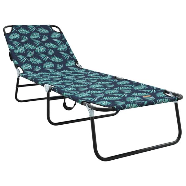 vidaXL Chaise longue pliante Multicolore 188 x 57 x 86 5 cm Polyester