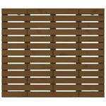 vidaXL Tête de lit murale Marron miel 126x3x91 5 cm Bois massif de pin