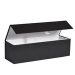 Boîte longue luxe noir mat à fermeture aimantée 33 x 10 x 9.5 cm