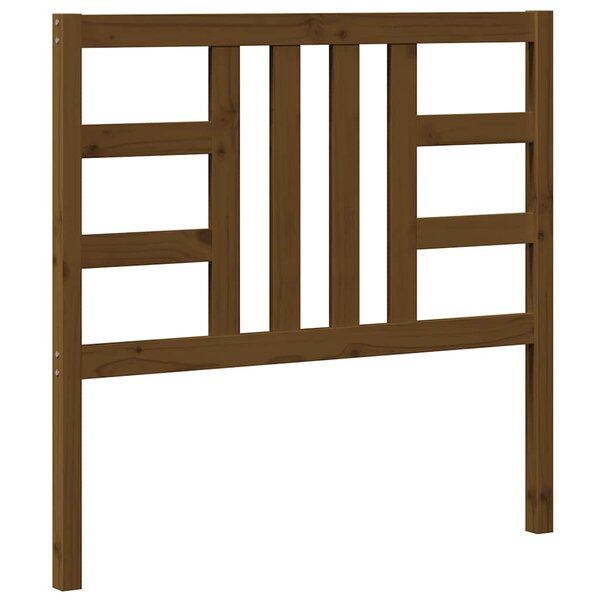 vidaXL Tête de lit Marron miel 106x4x100 cm Bois massif de pin