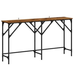 vidaXL Table console Bois Ancien 140 x 29 x 75 cm Bois d'ingénierie