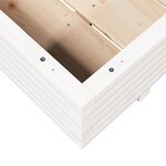 vidaXL Jardinière blanc 110x110x26 5 cm bois de pin massif