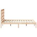 vidaXL Cadre de lit sans matelas 120x190 cm bois massif