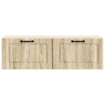 vidaXL Meuble TV mural Chêne Sonoma 98 x 31 x 30 cm Bois d'ingénierie