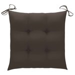 vidaXL Chaises pliables d'extérieur lot de 2 et coussins Bois d'acacia
