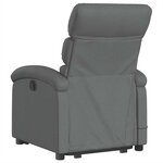 vidaXL Fauteuil de massage inclinable Gris foncé Tissu