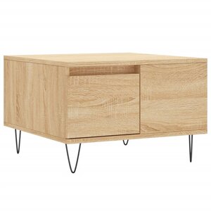 vidaXL Table basse chêne sonoma 55x55x36 5 cm bois d'ingénierie