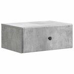 vidaXL Cabinet de chevet mural Gris béton 49 x 34 5 x 20 cm