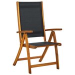 vidaXL Ensemble à manger d'extérieur 7 Pièces Bois d'acacia solide