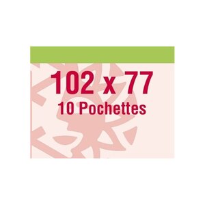 Pochettes double soudure 102 x 77 mm pour blocs Astérix. Fond - Transparent