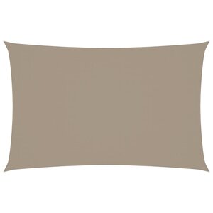 vidaXL Voile de parasol tissu oxford rectangulaire 2x4 5 m taupe
