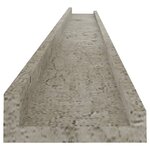 vidaXL Étagères murales 2 Pièces Gris béton 115x9x3 cm