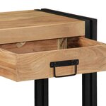 vidaXL Table console Marron 90 x 33 x 75 cm Bois d'Acacia Massif
