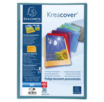 Protège-documents En Polypropylène Semi Rigide Kreacover® Opaque 60 Vues - A4 - Couleurs Assorties - X 12 - Exacompta