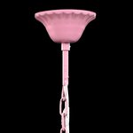 vidaXL Lustre avec 5 ampoules Crystal rose