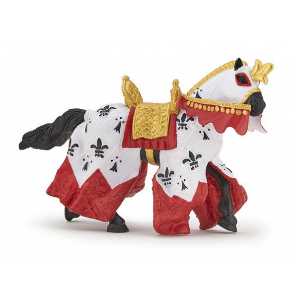 Figurine Papo du Chevalier Arthur avec Cheval Rouge - Collection Épique