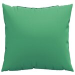 vidaXL Coussins de canapé lot de 4 vert 50x50 cm tissu