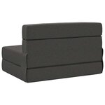 vidaXL Canapé-lit pliable Gris foncé 70 x 80 x 60 cm Tissu
