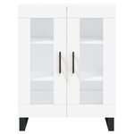 vidaXL Buffet haut Blanc 69 5x34x180 cm Bois d'ingénierie