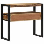 vidaXL Table console Marron 90 x 33 x 75 cm bois de manguier massif