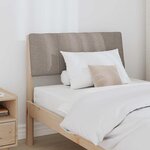 vidaXL Tête de lit capitonnée Taupe 80 cm Pin massif
