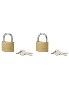 THIRARD - Lot de 2 cadenas TYPE 1  intérieur  35mm  anse acier cémenté  4 clés  s'entrouvrant - THIRARD