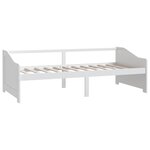 vidaXL Lit de repos 3 places sans matelas Blanc 90x200 cm