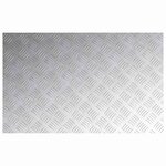 vidaXL Plaques à damier 2 Pièces Argent 80 x 50 cm Aluminium