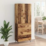 vidaXL Haut Armoire Bois Ancien 69 5 x 34 x 180 cm Bois d'ingénierie