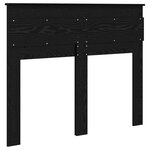 vidaXL Tête de lit Chêne noir 120 cm Bois d'ingénierie