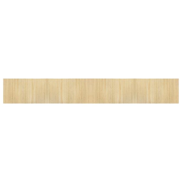 vidaXL Tapis rectangulaire naturel clair 60x400 cm bambou