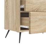 vidaXL Cabinet de chevet avec tiroir Chêne Sonoma 62 x 34 5 x 47 5 cm