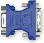 Adaptateur D2 Diffusion DVI-I mâle vers VGA femelle (D-sub DE-15) (Bleu)