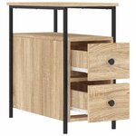 vidaXL Tables de chevet 2 Pièces chêne sonoma 30x60x60 cm bois ingénierie